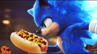 Sonic Movie Baseball Scene but Sonic ate too many chili dogs [upl. by Mirabel246]