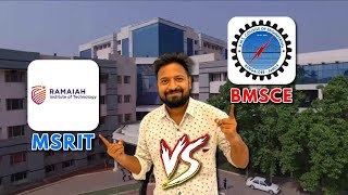 MSRIT vs BMSCE College Review Placements Fees Cutoffs ROI Comedk 2023 msrit collegereview [upl. by Gannie]