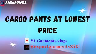 Best branded export cargo pants under 800₹ [upl. by Zane]