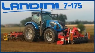 Landini serie 7175 lavorazione terreno  stubble cultivator [upl. by Nylloh]