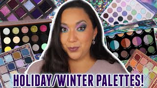 15 Perfect Palettes For The HOLIDAYWINTER Season  Swatches [upl. by Leeanne]