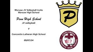 Penn High School JV Volleyball v Concordia [upl. by Lilahk286]