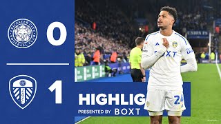 Highlights  Leicester City 01 Leeds United  Rutter goal for big win [upl. by Harrod]