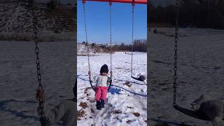 Extreme winter swings adventures viral shortsviral shorts feed viral snow adventures shortsfeed [upl. by Asilenna]