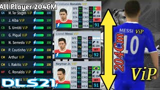 Dream League Soccer 2019 Vip Apk All Players 204CM [upl. by Tekla]