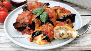 Involtini di melanzane con macinato la ricetta di Nonna Carmela [upl. by Teerpnam528]