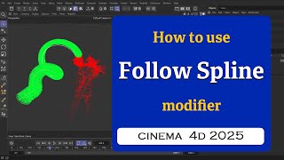 How to use Follow Spline in Cinema 4D 2025 MaxonVFX ​ [upl. by Milton]