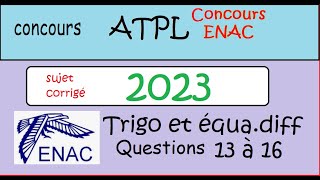 les complexes  Concours Enac ATPL 2023 ex 13 à 16 [upl. by Martella954]