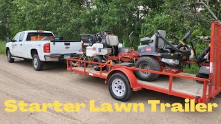 The Ultimate Enclosed Lawn CareLandscaping Trailer SetUp  Equipment Defender Racks  Shot In 4K [upl. by Aleel446]