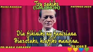 Tsy sahikoSALOMONFB 🇲🇬MADA KARAOKE 🇲🇬 [upl. by Zashin474]