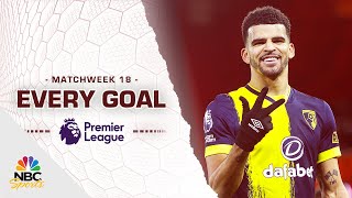 Every Premier League goal from Matchweek 18 202324  NBC Sports [upl. by Annahael]