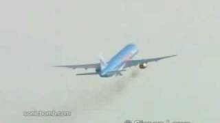 Bird flies into jet engine on take off [upl. by Enaujed]