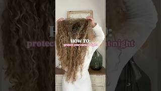 How To Protect your curls at night curlyhair haircare hair [upl. by Markiv]