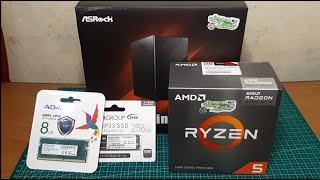 Ryzen 5 5600G  ASRock Deskmini X300 Mini PC [upl. by Nairbal230]