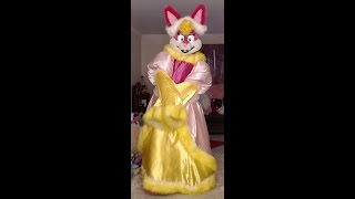 Daisy Yellow Fluff Princess Bun Full suit video [upl. by Aihsetan]