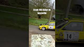 Crash 205 Rallye de beuzeville 2024 es1 [upl. by Terzas]