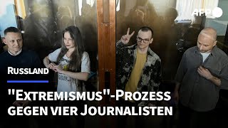 Russland Journalisten wegen NawalnyBerichterstattung vor Gericht  AFP [upl. by Noami]