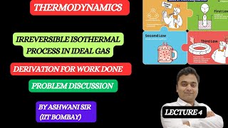 WORK DONE IN IRRVERSIBLE ISOTHERMAL EXPANSION OF IDEAL GAS  THERMODYNAMICS CLASS 11 CHEMISTRY [upl. by Daffodil]