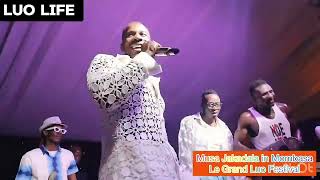 MUSA JAKADALA live performance at Mombasa Le Grand Luo Festival ohangla luolife luomusic [upl. by Einaoj]