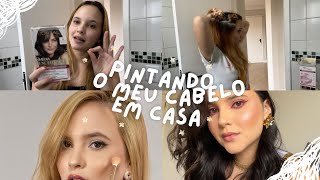 Pintando o cabelo em casa ✨ do ruivo ao castanho [upl. by Oyek]