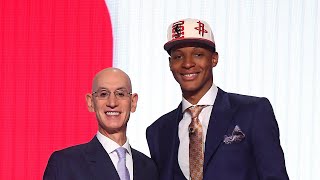 Jabari Smith Jr selected No 3 overall by the Houston Rockets  2022 NBA Draft [upl. by Chevy]