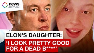 Elon Musk’s trans daughter slams father for claiming his ‘son is dead’ [upl. by Adalheid]