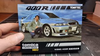 Tomica Limited vintage neo Nismo 400R Tomytec Premium Diecast Car Unboxing Review [upl. by Nycila]