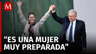 AMLO respaldó a Claudia Sheinbaum como la próxima presidente [upl. by Ase]