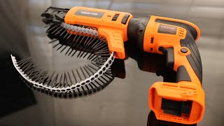 VEVOR Drywall Screw Gun AutoFeed 20V Max Collated Drywall Screwgun 4200RPM Brushless Cordless [upl. by Yasmeen60]