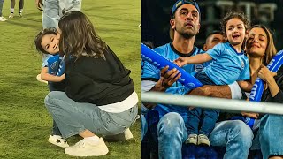 Alia Bhatt and Ranbir Kapoor Enjoying Football Match With Daughter Raha Kapoor 😍 [upl. by Allebara829]