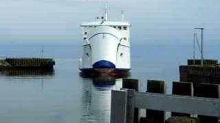 Danish ferry SamSine arriving in Hou [upl. by Ahsitram]