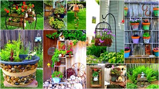 250 DIY Garden Art Ideas for Backyard Cottage Lawn Front Yard Garden Decorations [upl. by Loveridge]