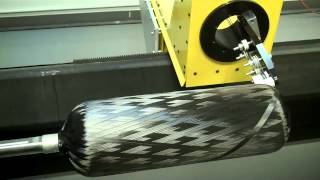 TCR Composites Towpreg Winding Demo [upl. by Jallier]