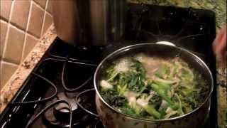 Korean Spinach Soup with soybean paste 시금치국 by Ommas Kitchen [upl. by Dat381]