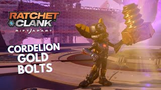 RATCHET amp CLANK RIFT APART  ALL Cordelion Gold Bolts Locations [upl. by Cailly575]