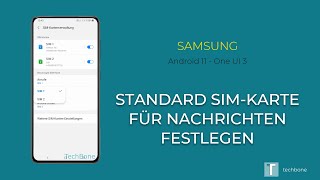 Standard SIMKarte für SMS  Samsung Android 11  One UI 3 [upl. by Nueormahc]