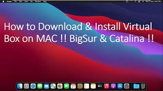 How to Download amp Install Virtual Box on Mac  Big Sur  Create Windows 10 Virtual Machine on Mac [upl. by Hadwyn244]