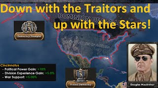 The American Cincinnatus saves America and the World  Kaiserreich Hearts of Iron IV [upl. by Einitsed]