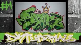 Wildstyle Graffiti Tutorial  Star 12  How to built and outline graffiti letters [upl. by Meela]