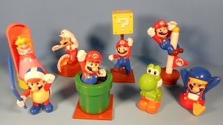 2014 SUPER MARIO SET OF 8 McDONALDS HAPPY MEAL FULL COLLECTION VIDEO REVIEW [upl. by Danziger]