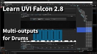 Learn UVI Falcon 28  Setting Up MultiOut Drum Samples in Bitwig amp Studio One [upl. by Reteid]