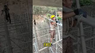 Would You Risk It 🏗️ Workers on Scaffolding Without Safety Gear 😱 constructionfail work [upl. by Fitzgerald]