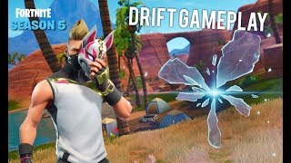 Fortnite Battle Royale Season 5 NEW Drift Skin Gameplay amp Map Exploration [upl. by Lyrac]