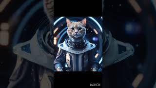 Cats gone to space 🚀 cat kittenish cute cartoon cat ka cartoon catlike [upl. by Adnih]