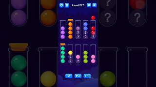 Ball Sort Level 217 Walkthrough Solution AndroidiOS [upl. by Blanche591]