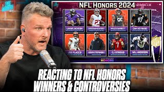 Flacco Wins Comeback Player NFL Honors Filled With Controversy  Pat McAfee Reacts [upl. by Niela]