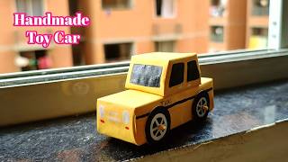 How to make a cardboard car  cardboard toy making at home  DailyLifeCrafts [upl. by Woodhouse470]