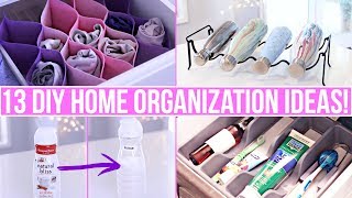 13 CLEVER DIY HOME ORGANIZATION IDEAS [upl. by Ahsikat]