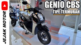 REVIEW  HARGA HONDA GENIO CBS HITAM  TIPE TERENDAH [upl. by Atel472]