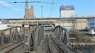 ★ 4K 🇨🇭 Kleinhüningen Hafen  Basel SBB cab ride 022023 Führerstandsmitfahrt Switzerland [upl. by Aihsilef]